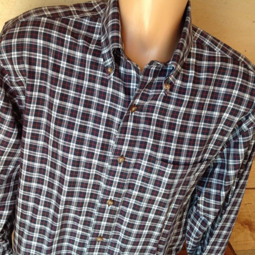 Brooks Brothers 346 Shirt M Stewart Tartan Plaid